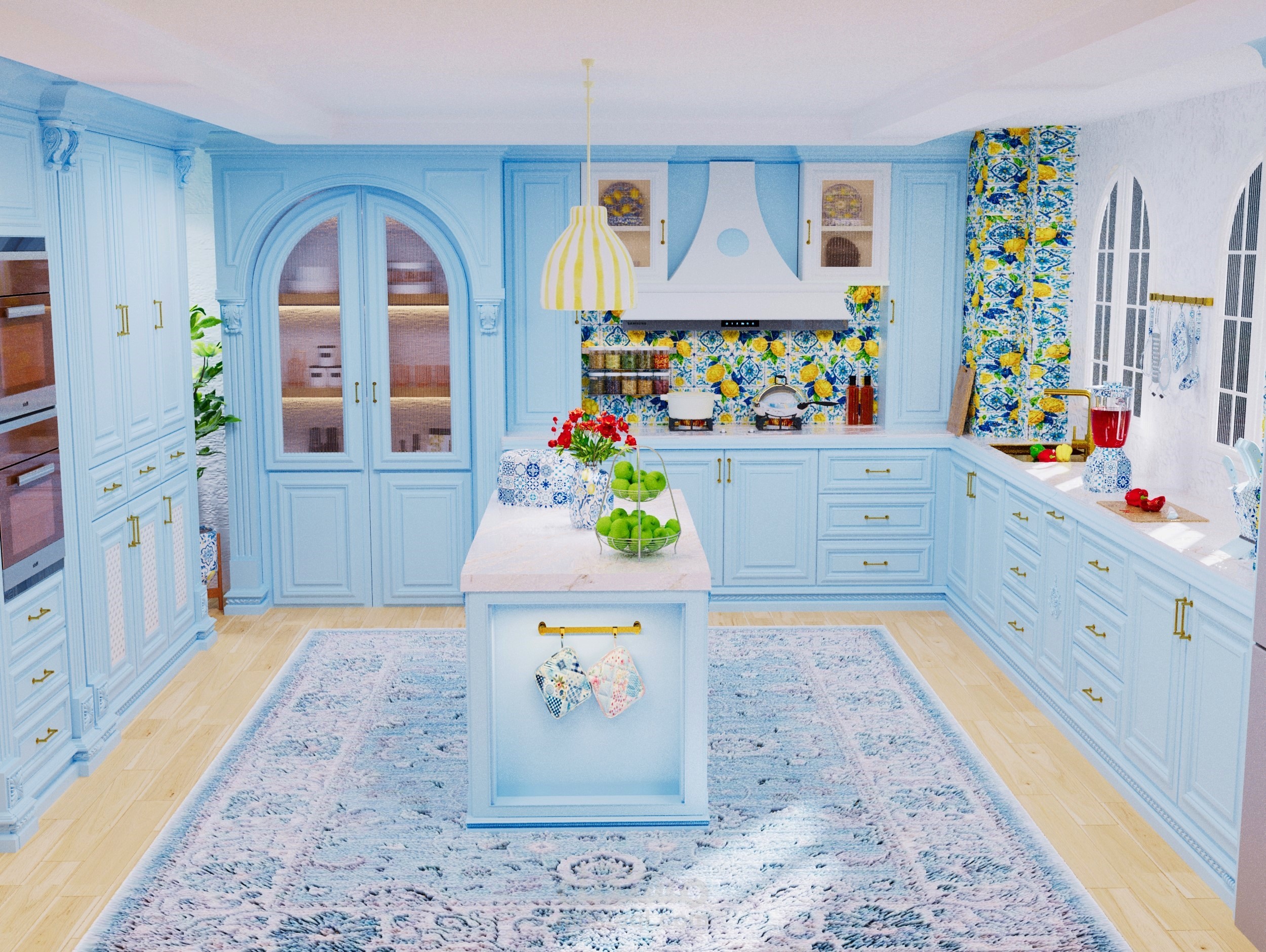 ليمون كيتشن: أناقة الطراز الكلاسيكي بروح منعشة