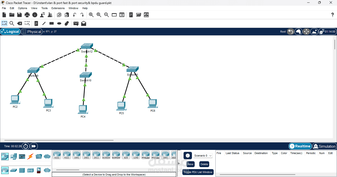 Designing and Implementing a Secure LAN with Cisco Packet Tracer