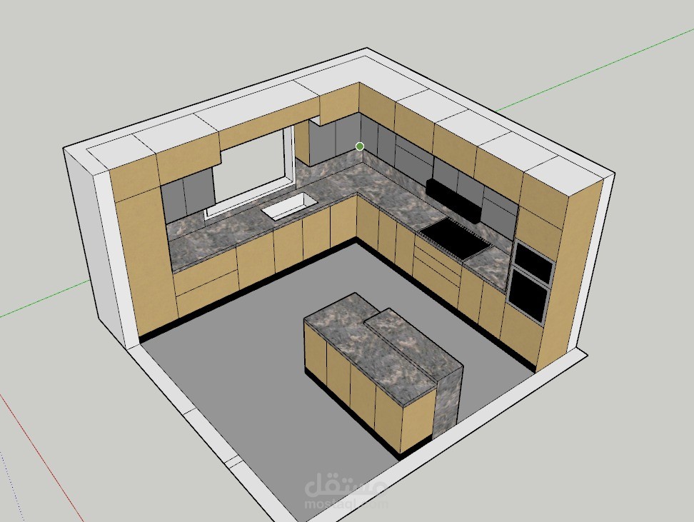 سأصمم لك مطبخ احترافي3D بأفضل استغلال للمساحة ✅