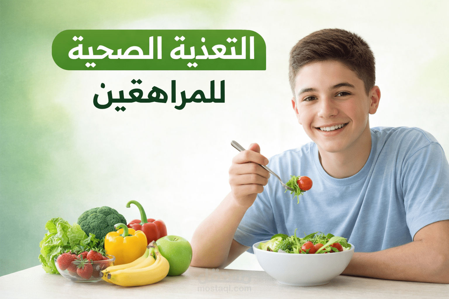 مقال معلوماتي عن أهمية التغدية الصحية في حياة المراهقين