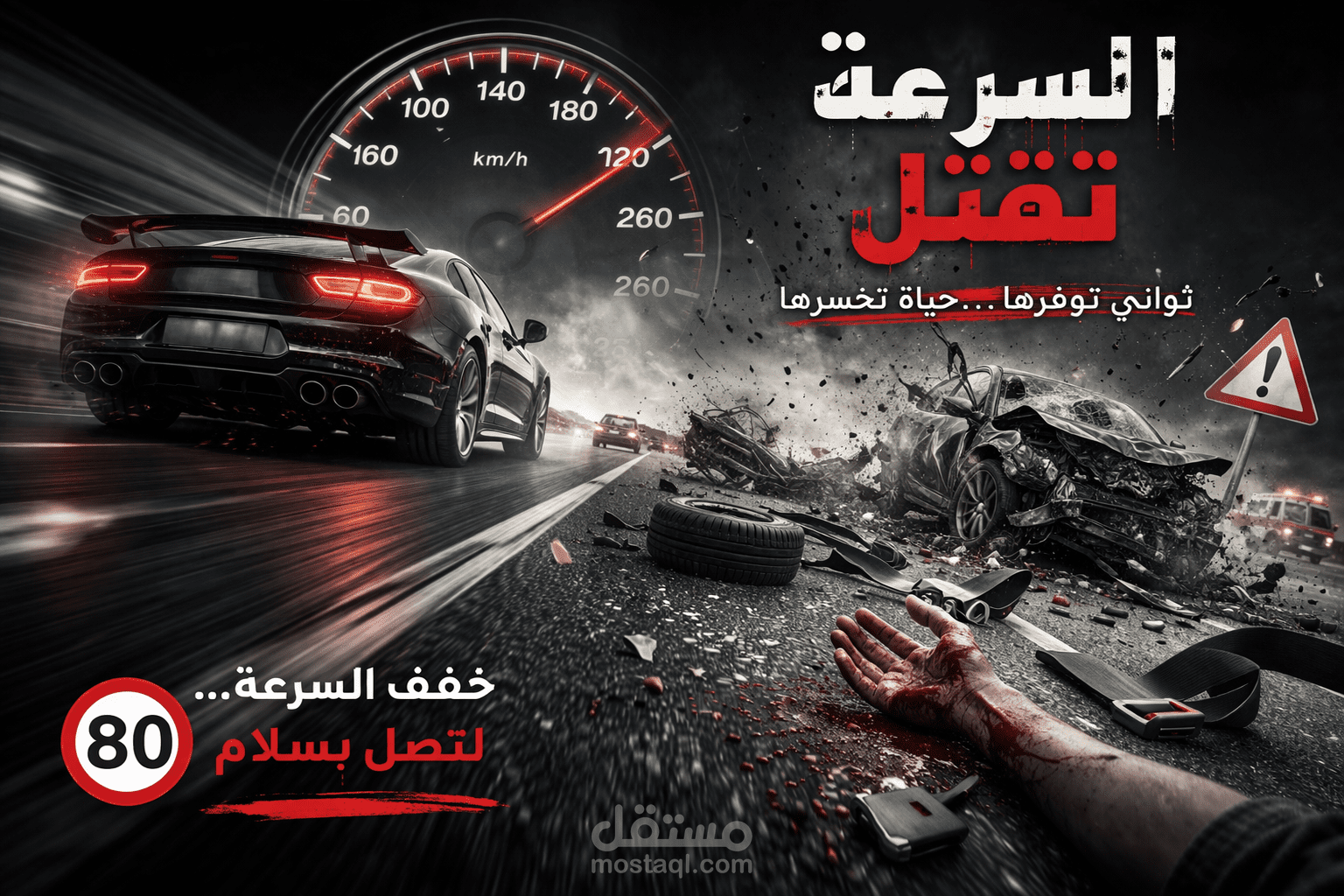 مقال عن مخاطر السياقة السريعة