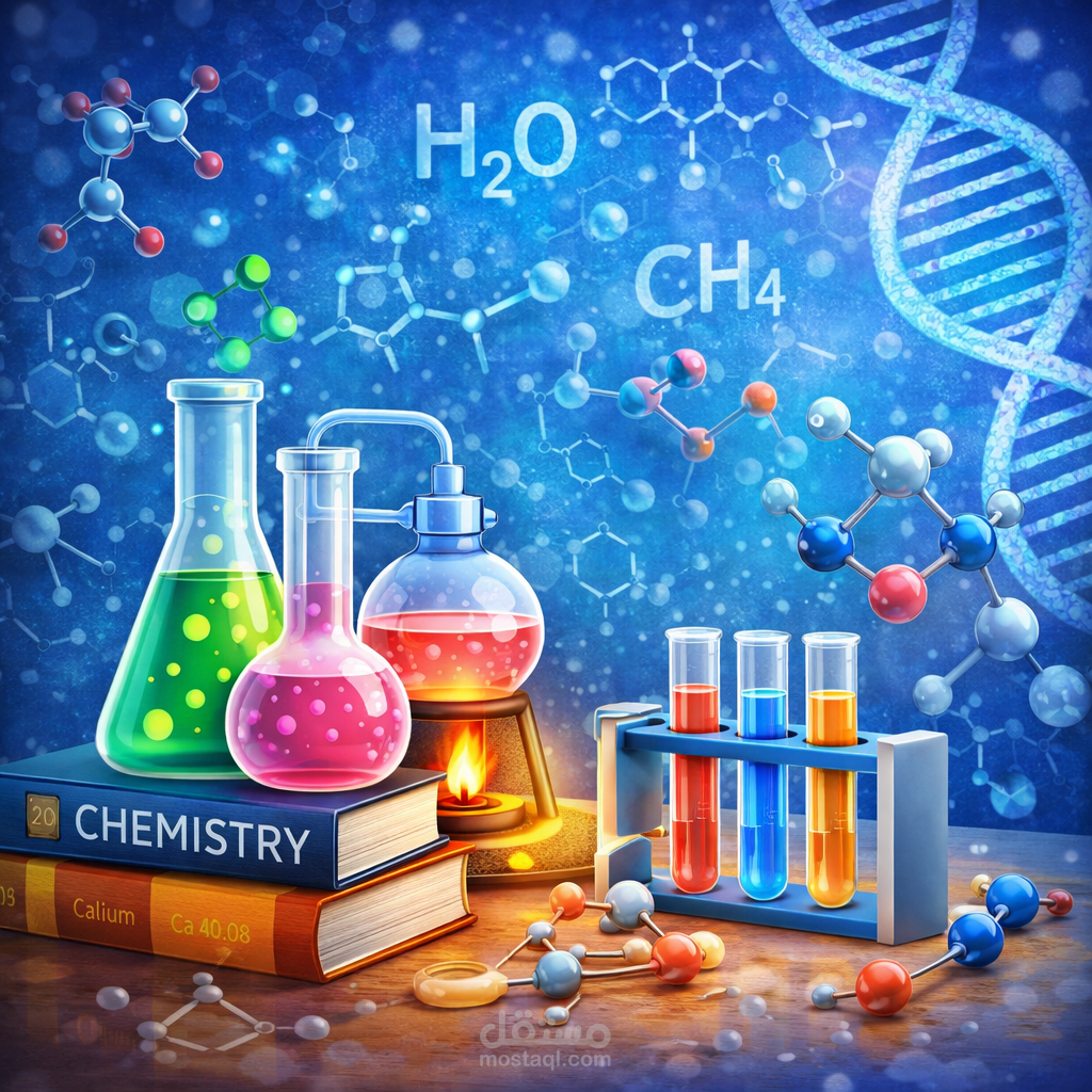 دروس كيمياء أونلاين مع دعم في إعداد مستندات باستخدام برنامج وورد