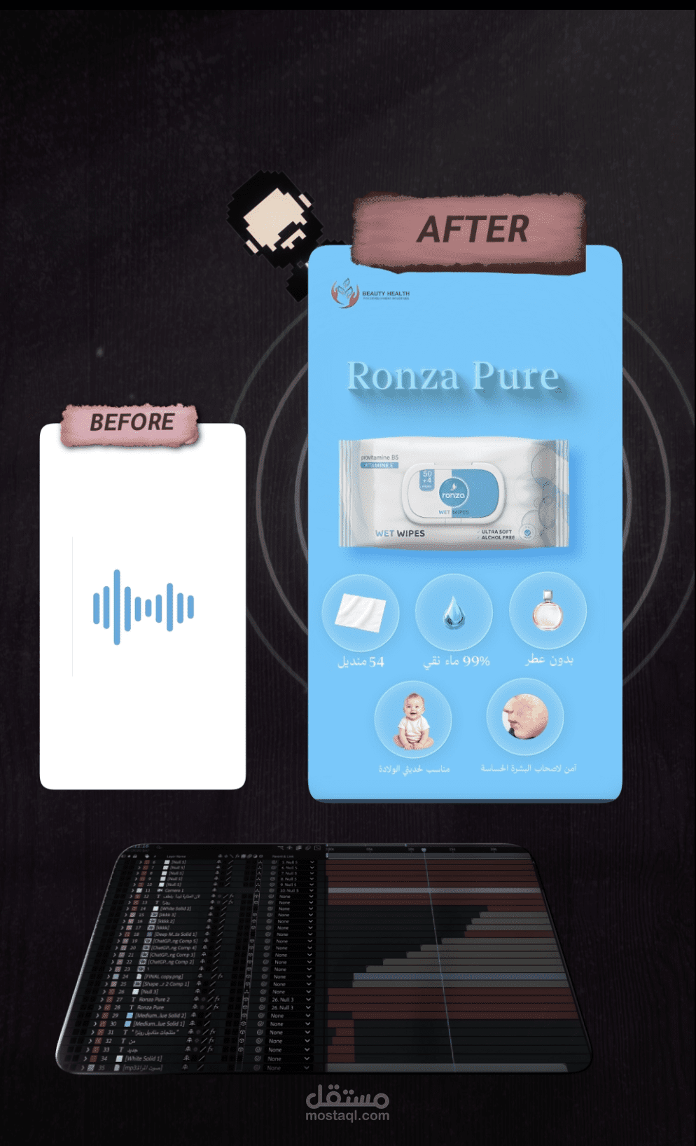 مناديل رونزا