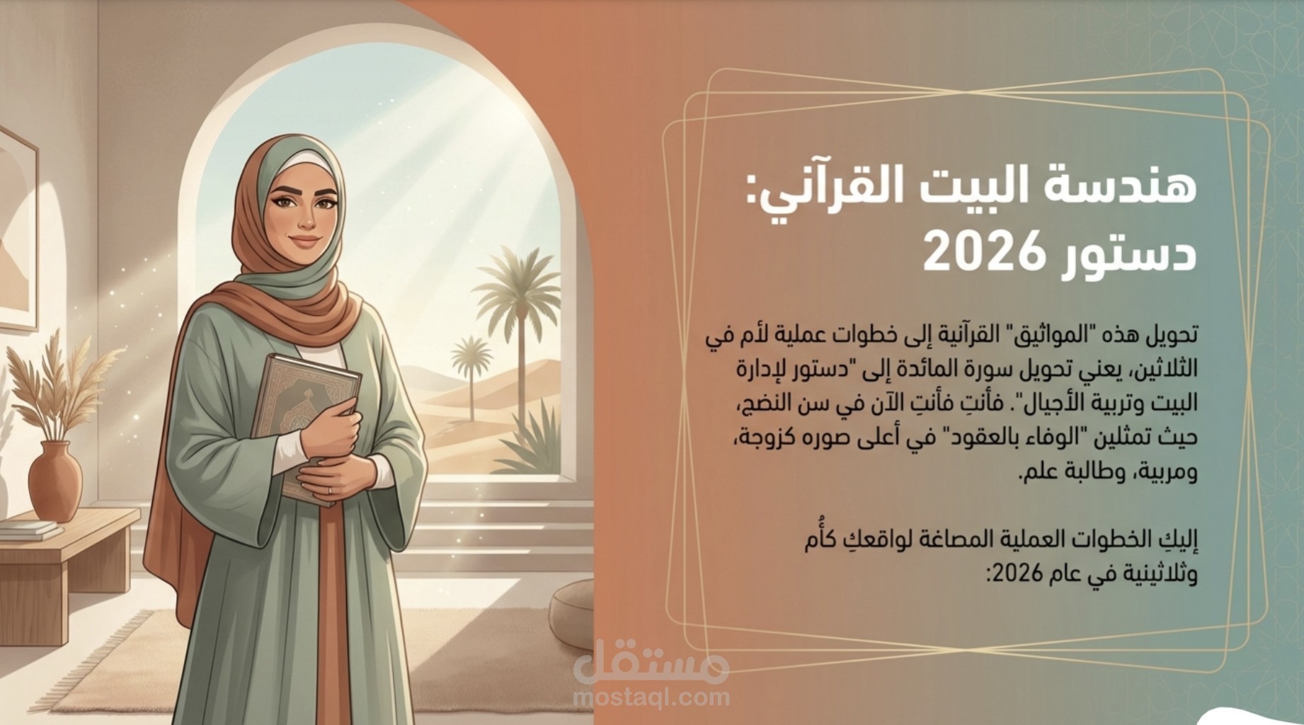 هندسة المحتوى القرآني وتحويله إلى عروض بصرية تعليمية مبتكرة (AI-Powered)