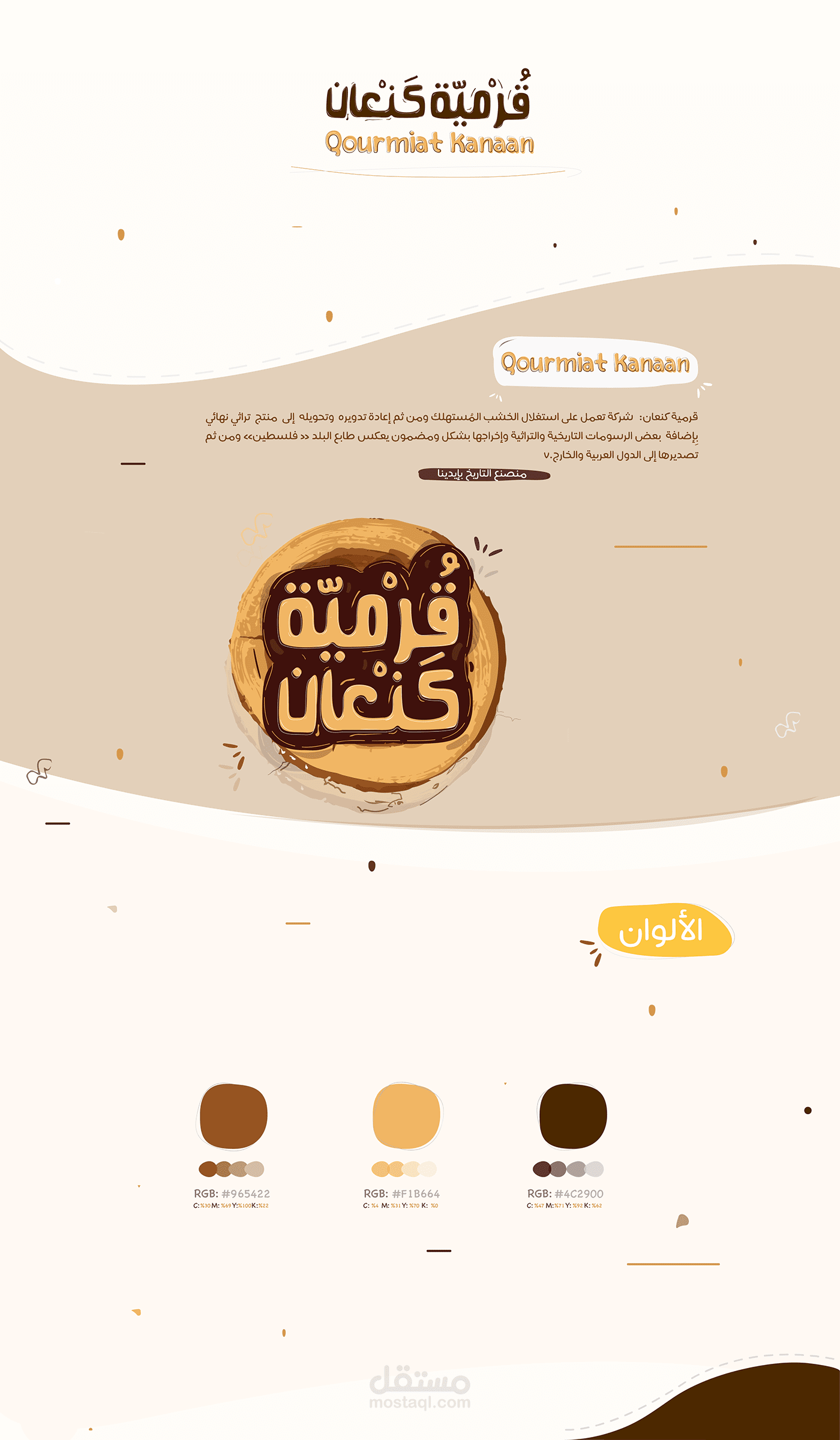 هوية البصرية - لشركة قرمية كنعان