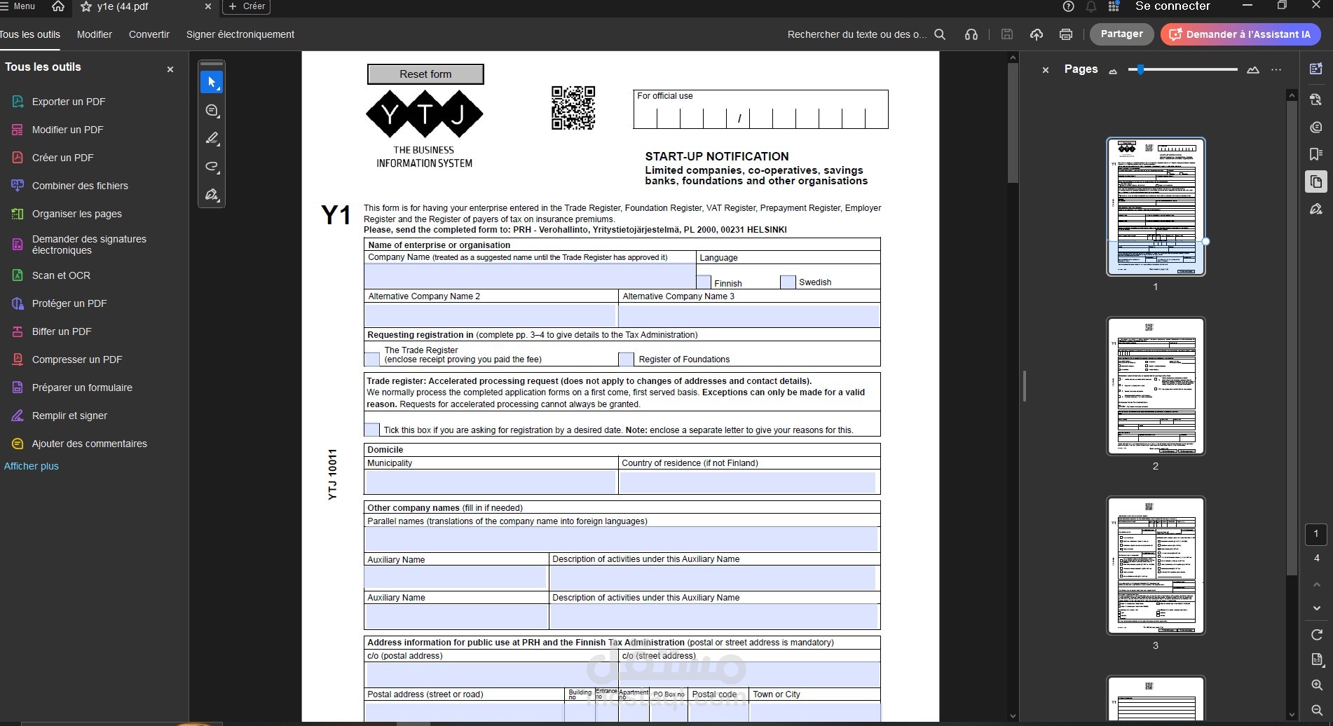 إعداد ومعالجة مستندات PDF الاحترافية والنماذج التفاعلية