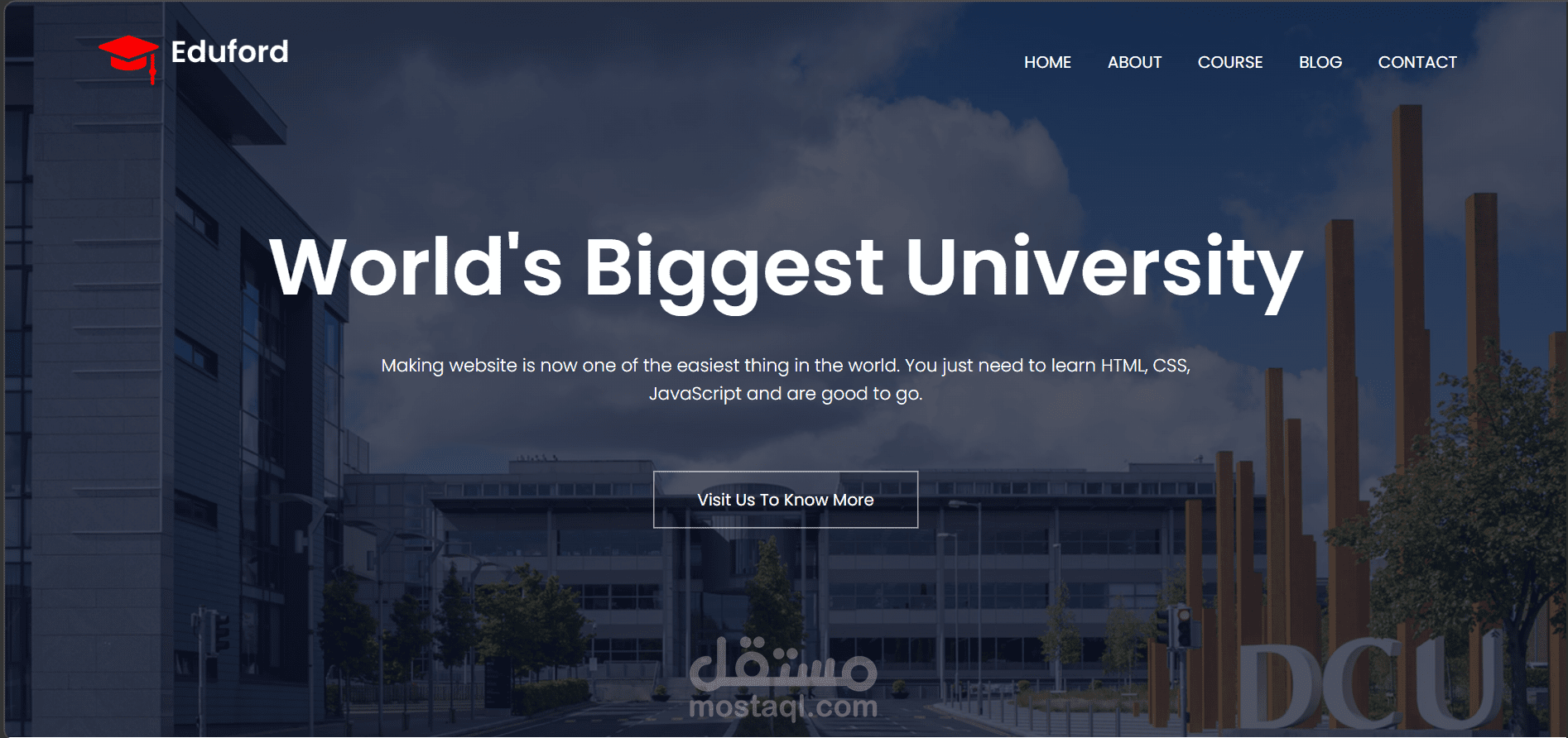 تطوير الواجهات باستخدام ال html and css and js