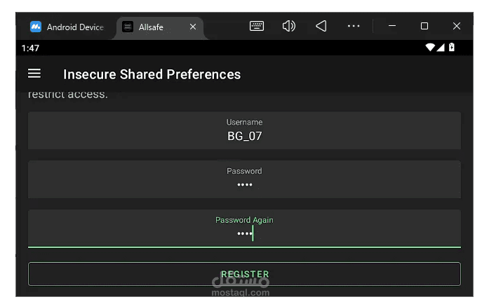 Mobile Penetration Testing  AllSafe CTF