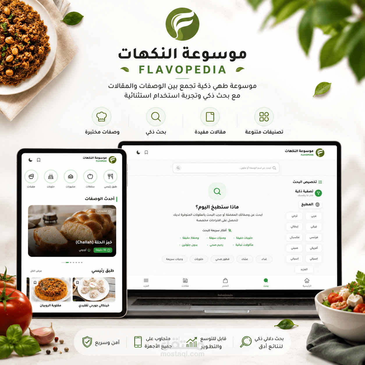 Flavopedia | موسوعة طهي ذكية (Full-Stack PWA)
