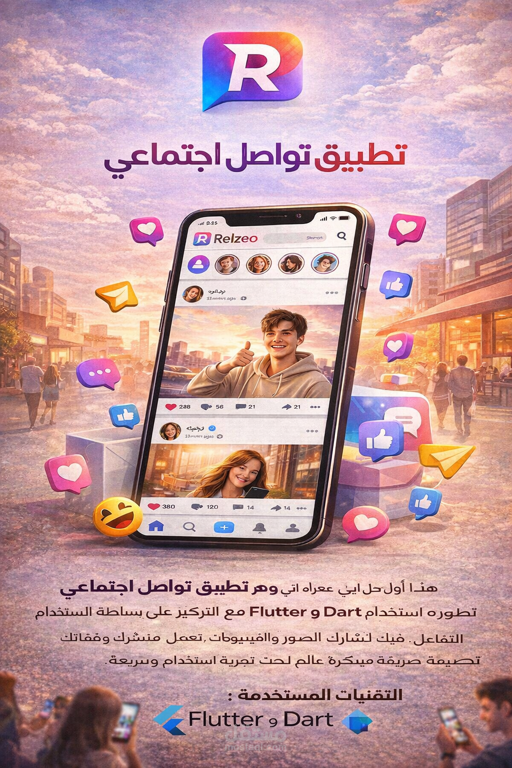 تطبيق تواصل اجتماعي
