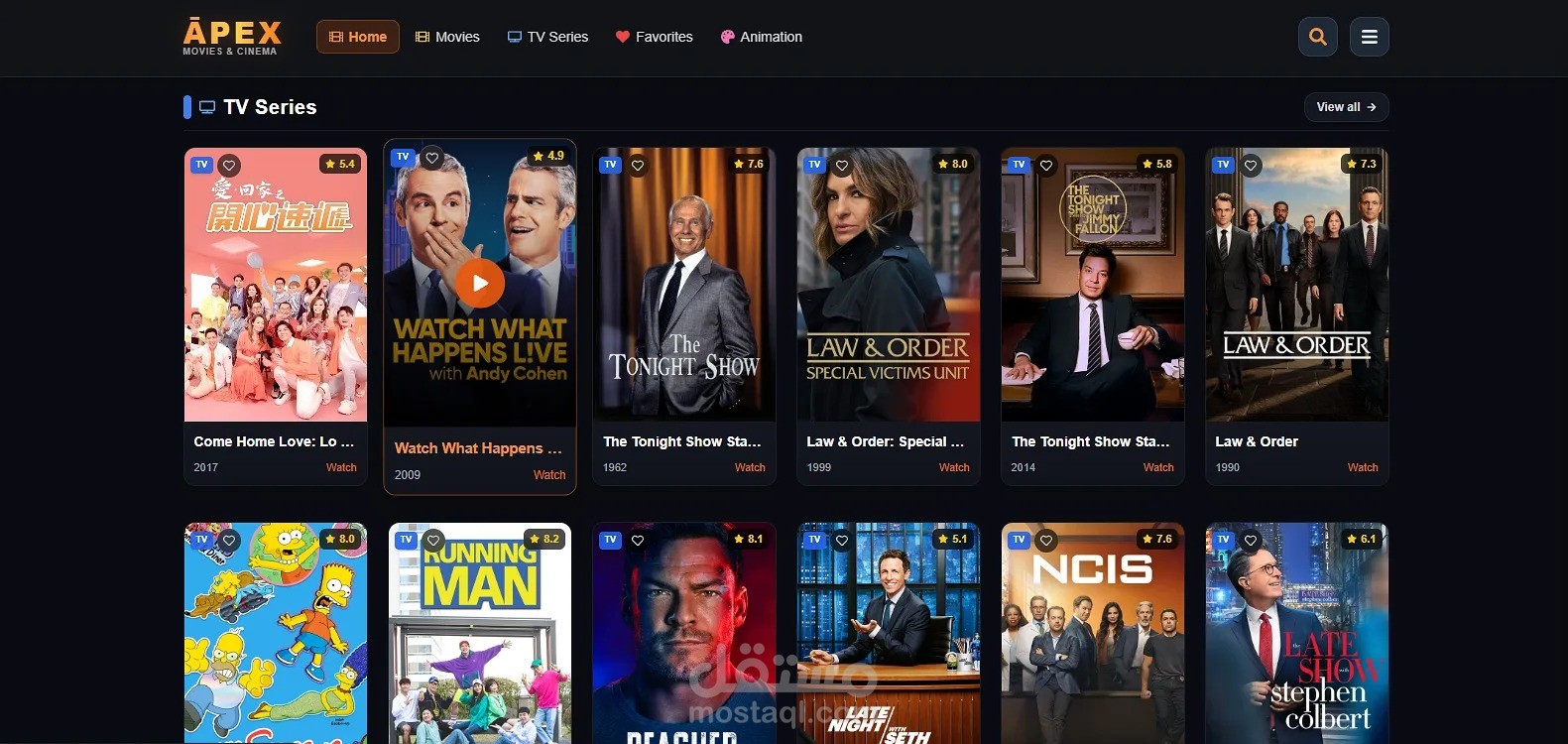 منصة بث متكاملة لاستكشاف الأفلام والمسلسلات والأنيميشن