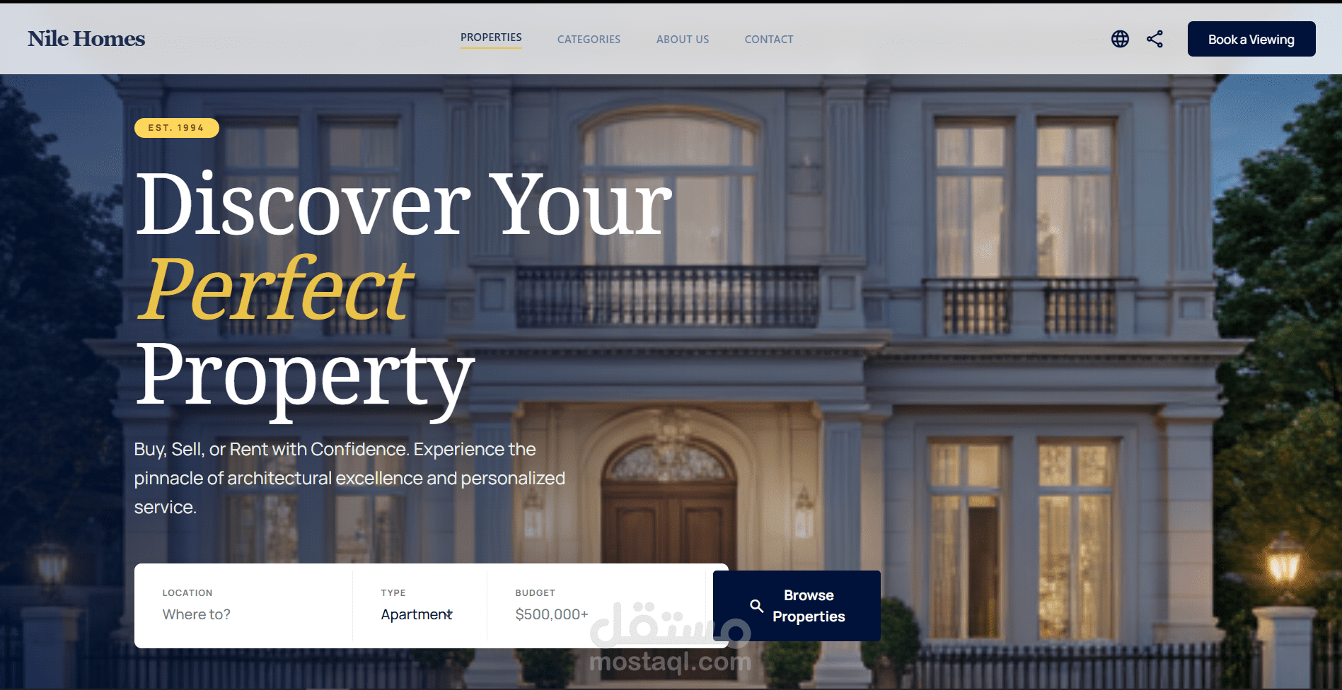 تصميم Landing Page عقارية احترافية لجذب العملاء وزيادة المبيعات