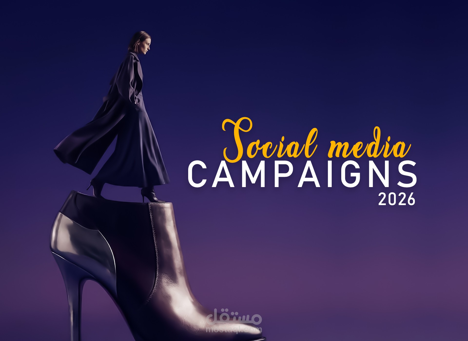 تصميم بوستات سوشيال ميديا لبراند أحذية وحقائب نسائية