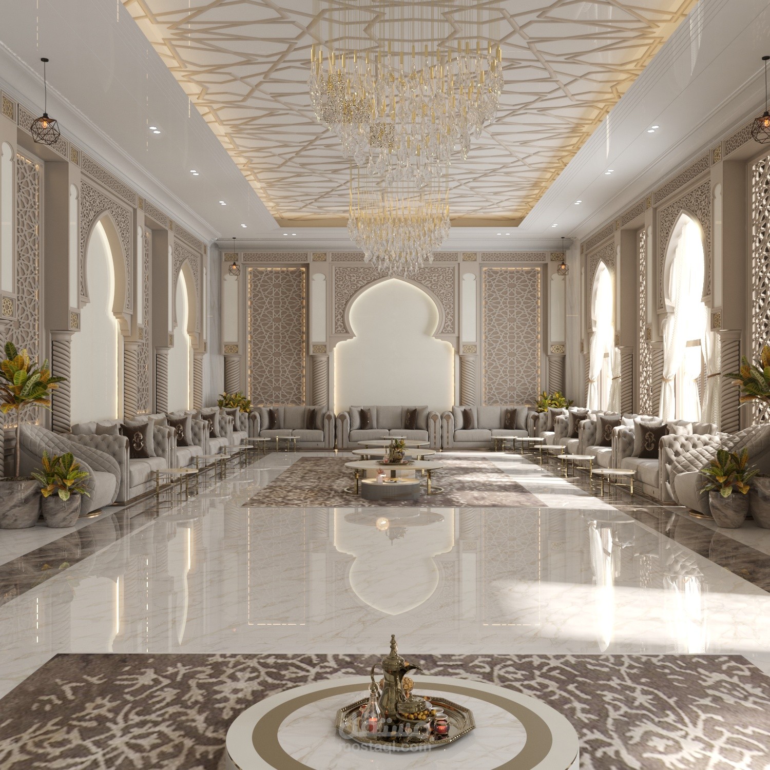 تصميم داخلي لمجلس رجال موقعها في السعودية