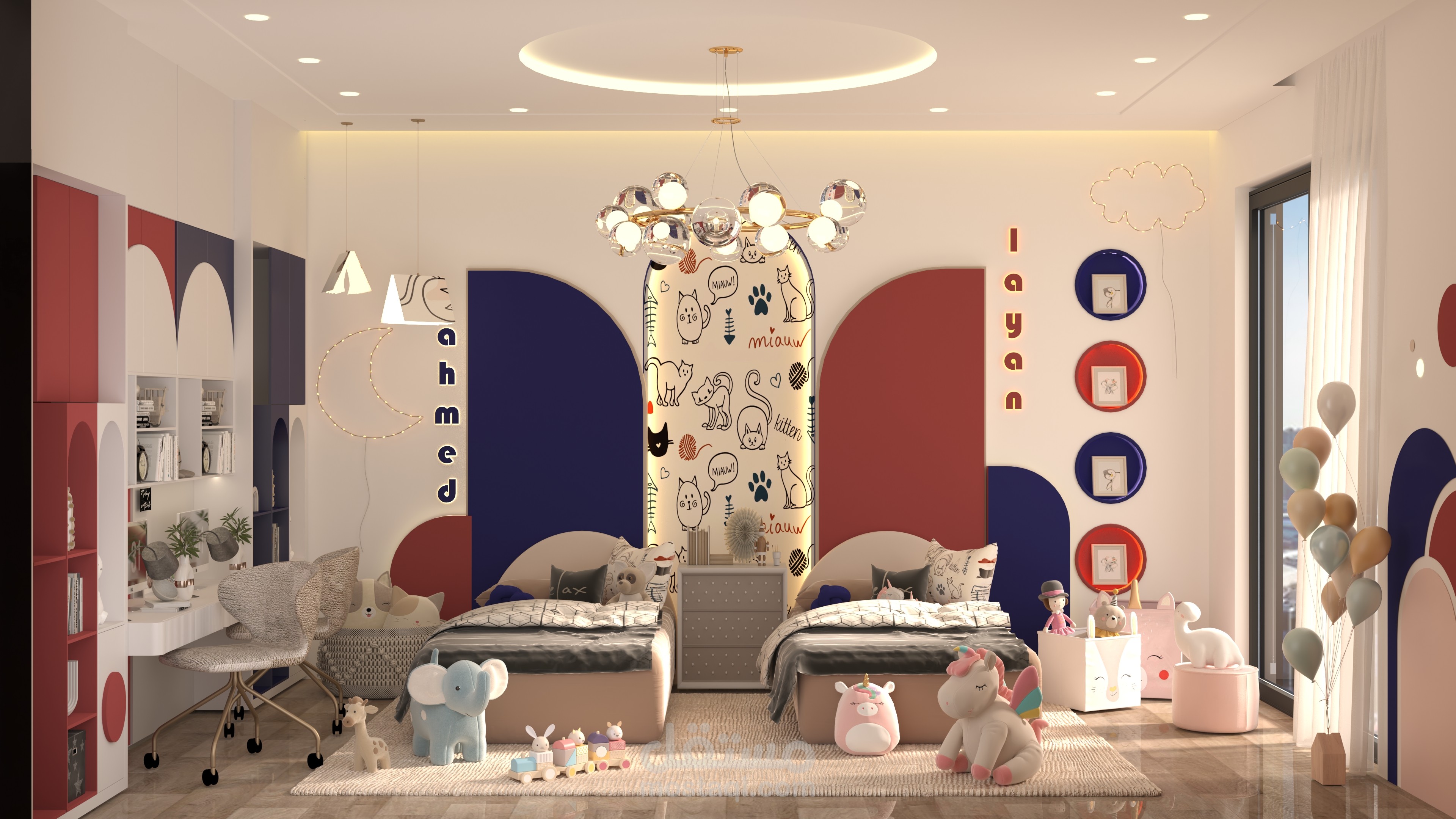 تصميم معاصر لغرفة اطفال