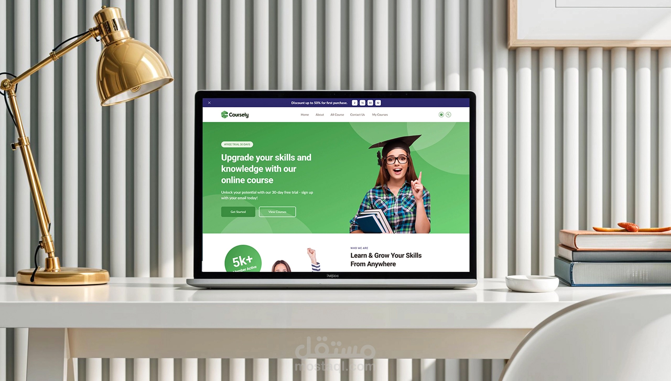 Coursely – Website & Brand Design