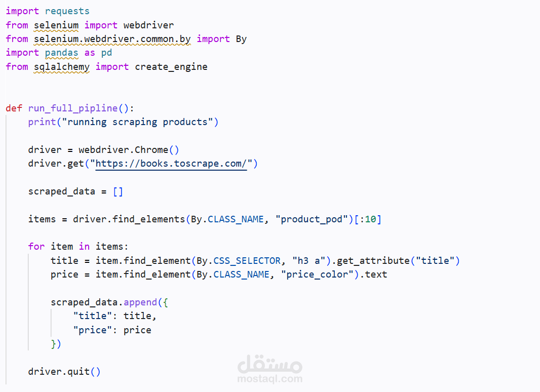 web scrabing data