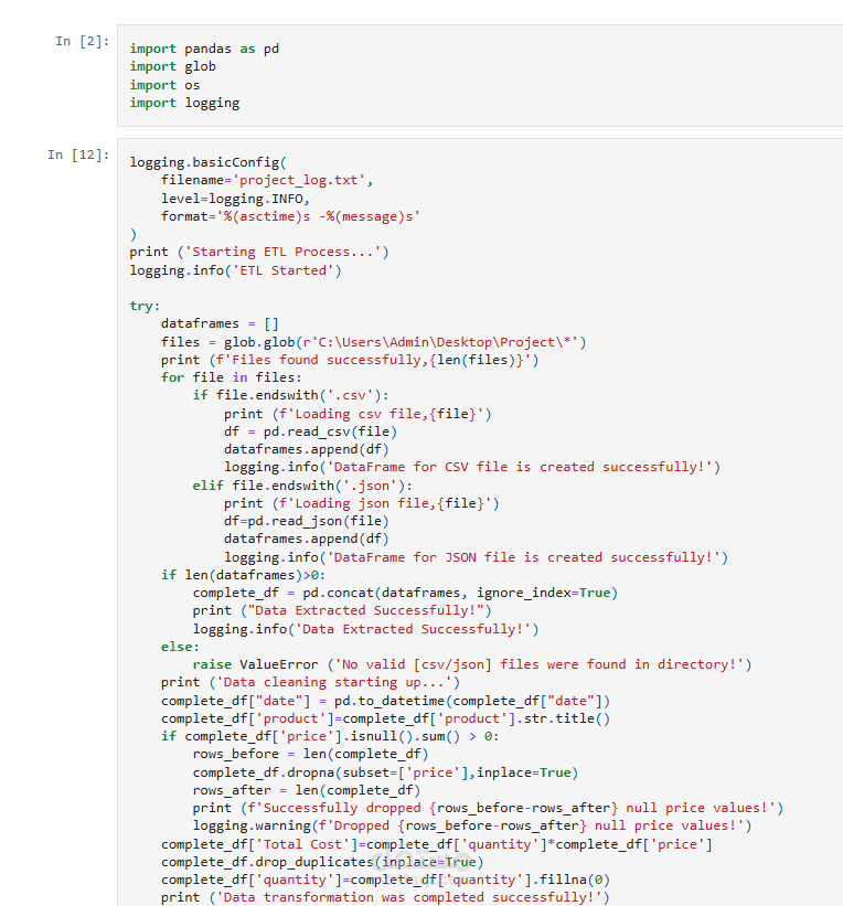 CSV & JSON Data Processing Pipeline