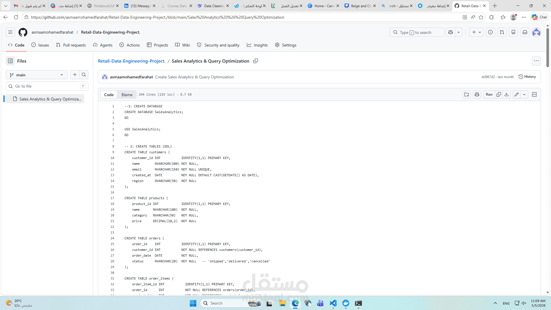 Sales Analytics & Database Optimization