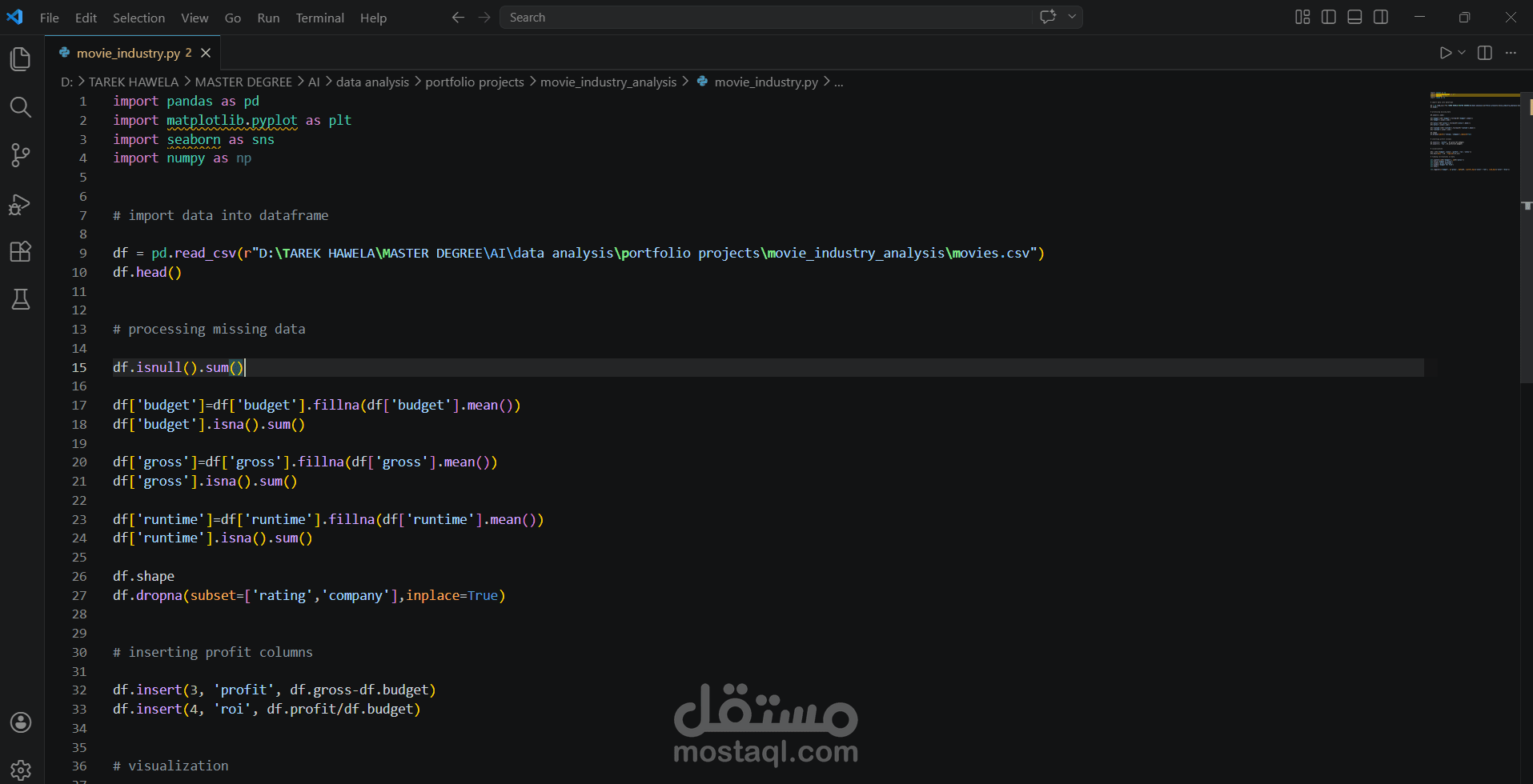 exploring movies industry data with python