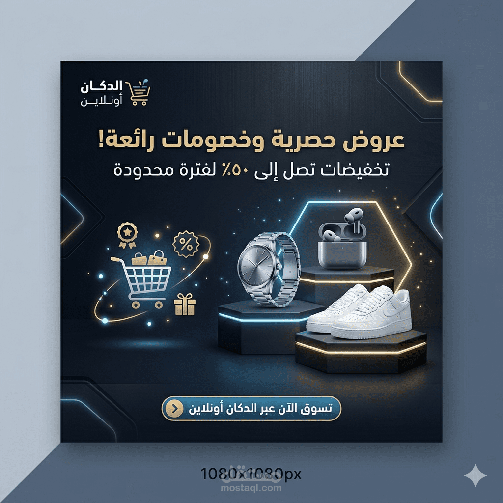 بوست سوشال ميديا لمتجر الإلكتروني