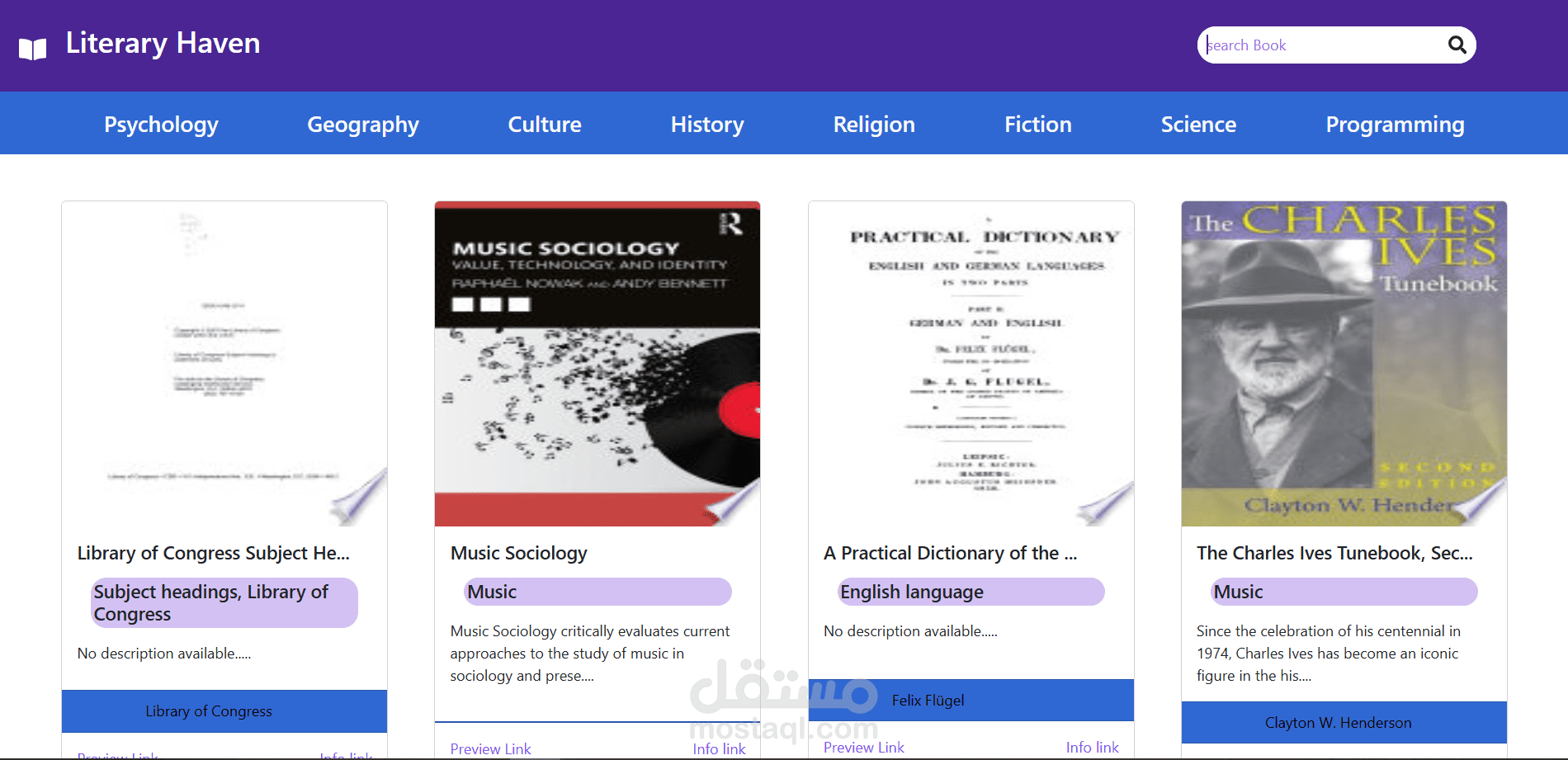 Literary Haven — Book Discovery App