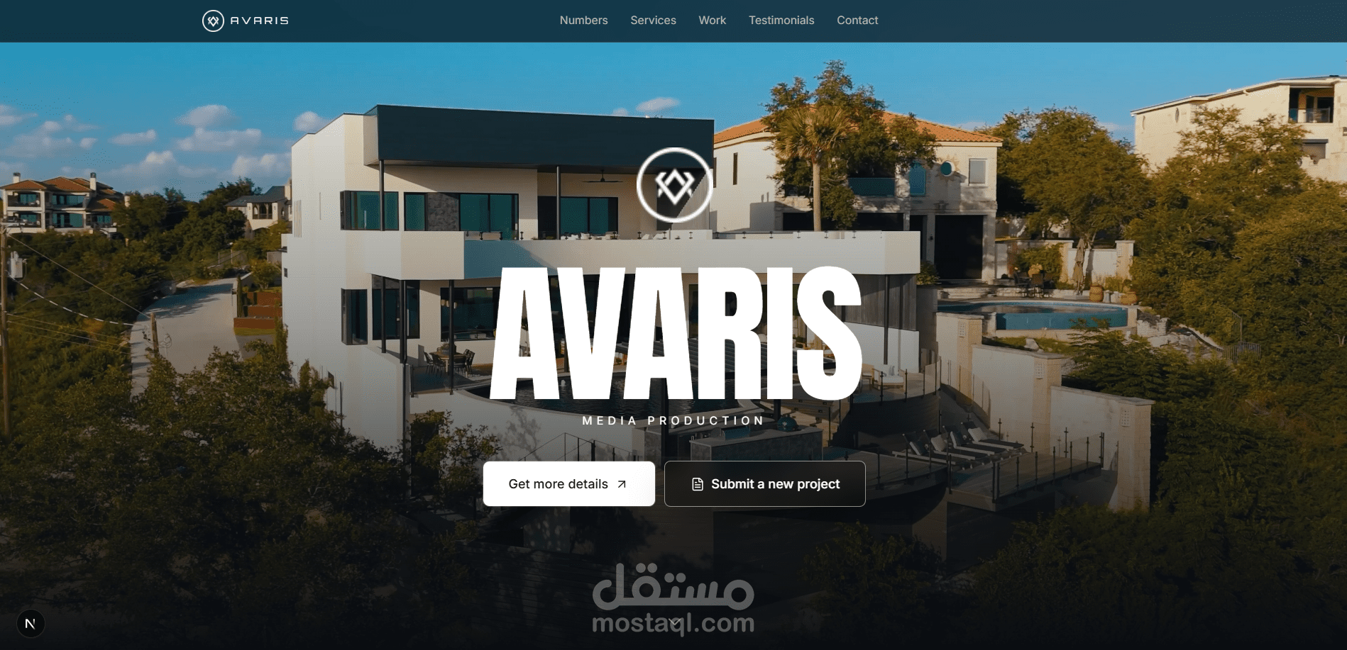 Avaris — Media Production Landing Page (Latest )