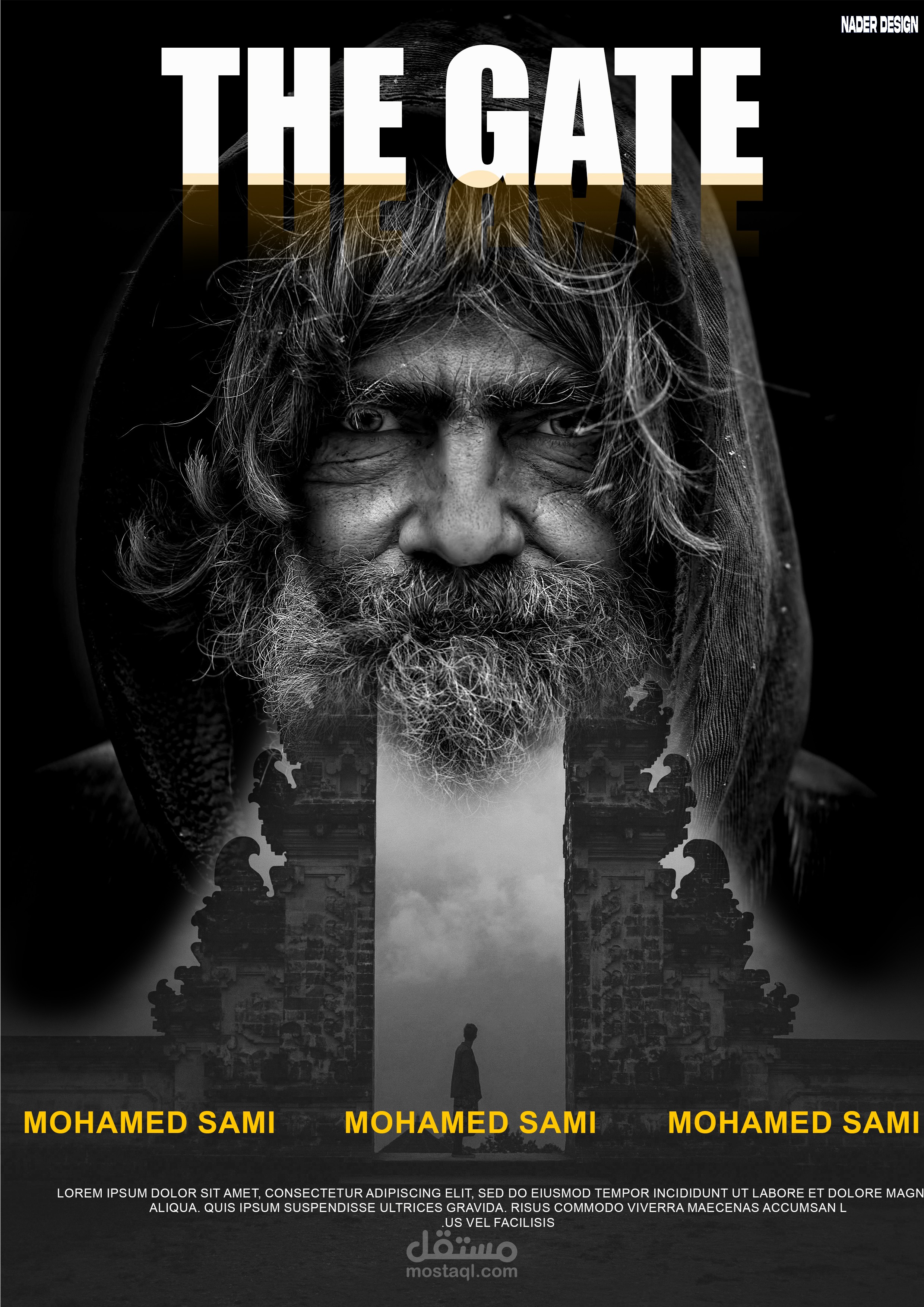 تصميم بوستر سوشيال ميديا احترافي لفكره فيلم دابل اكسبوجر فكرتي وتنفيذي