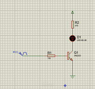Transistor Switch Circuit using 2N2222
