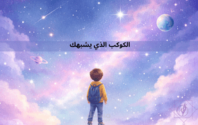 تصميم قصة مصورة بعنوان :الكوكب الذي يشبهك