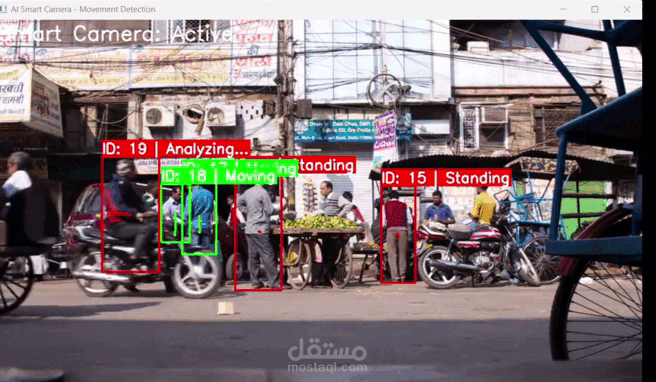 Smart Camera System باستخدام تقنيات Computer Vision والذكاء الاصطناعي