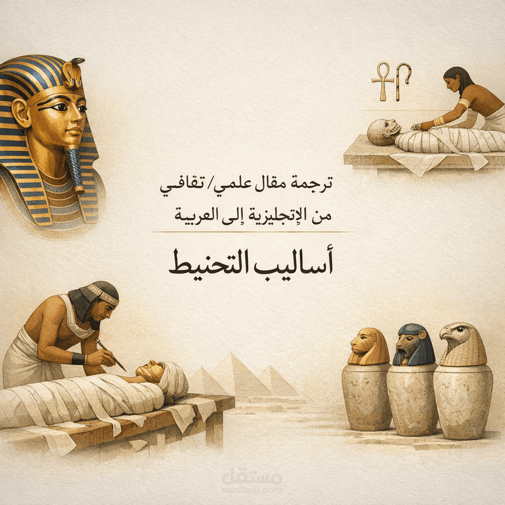 ترجمة مقال علمي/ثقافي من الإنجليزية إلى العربية | That’s a Wrap: Methods of Mummification