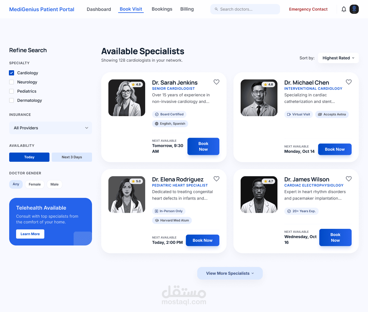 Web ui for clinic
