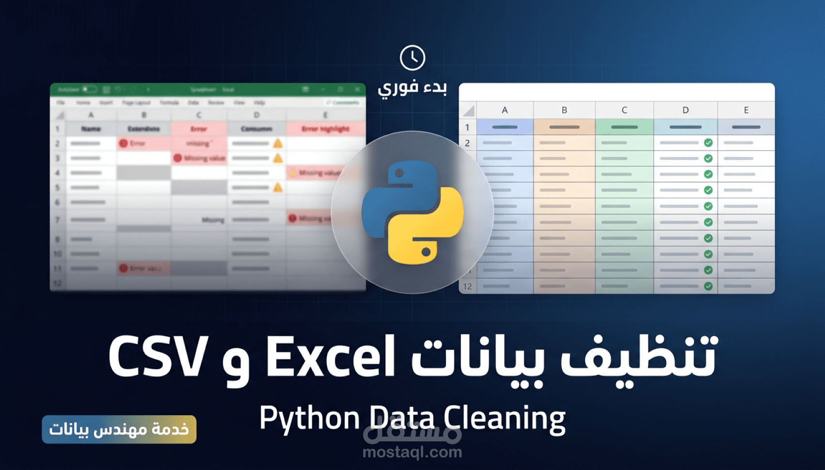 أتمتة تنظيف ومعالجة البيانات (Data Preparation) باستخدام Python و Pandas