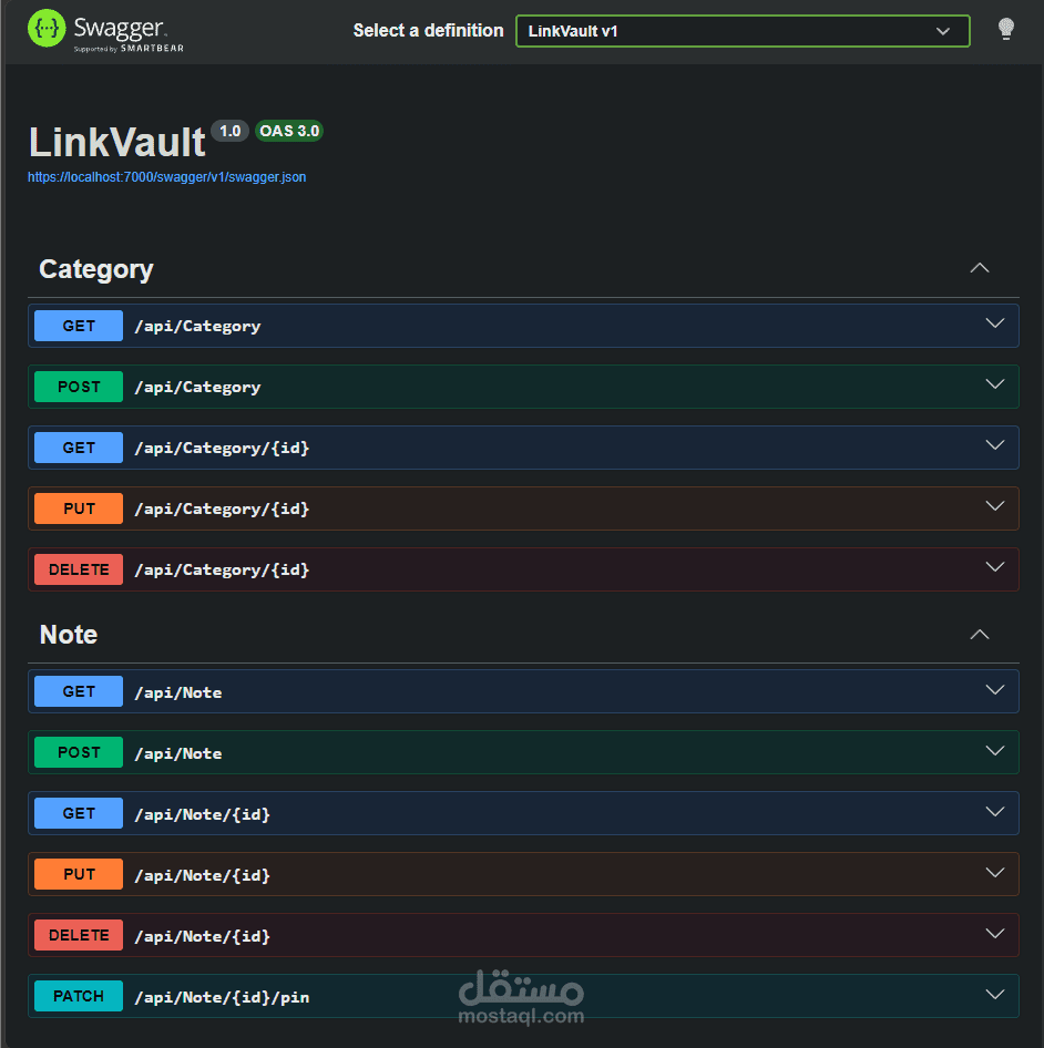 LinkVault — إدارة الملاحظات والروابط
