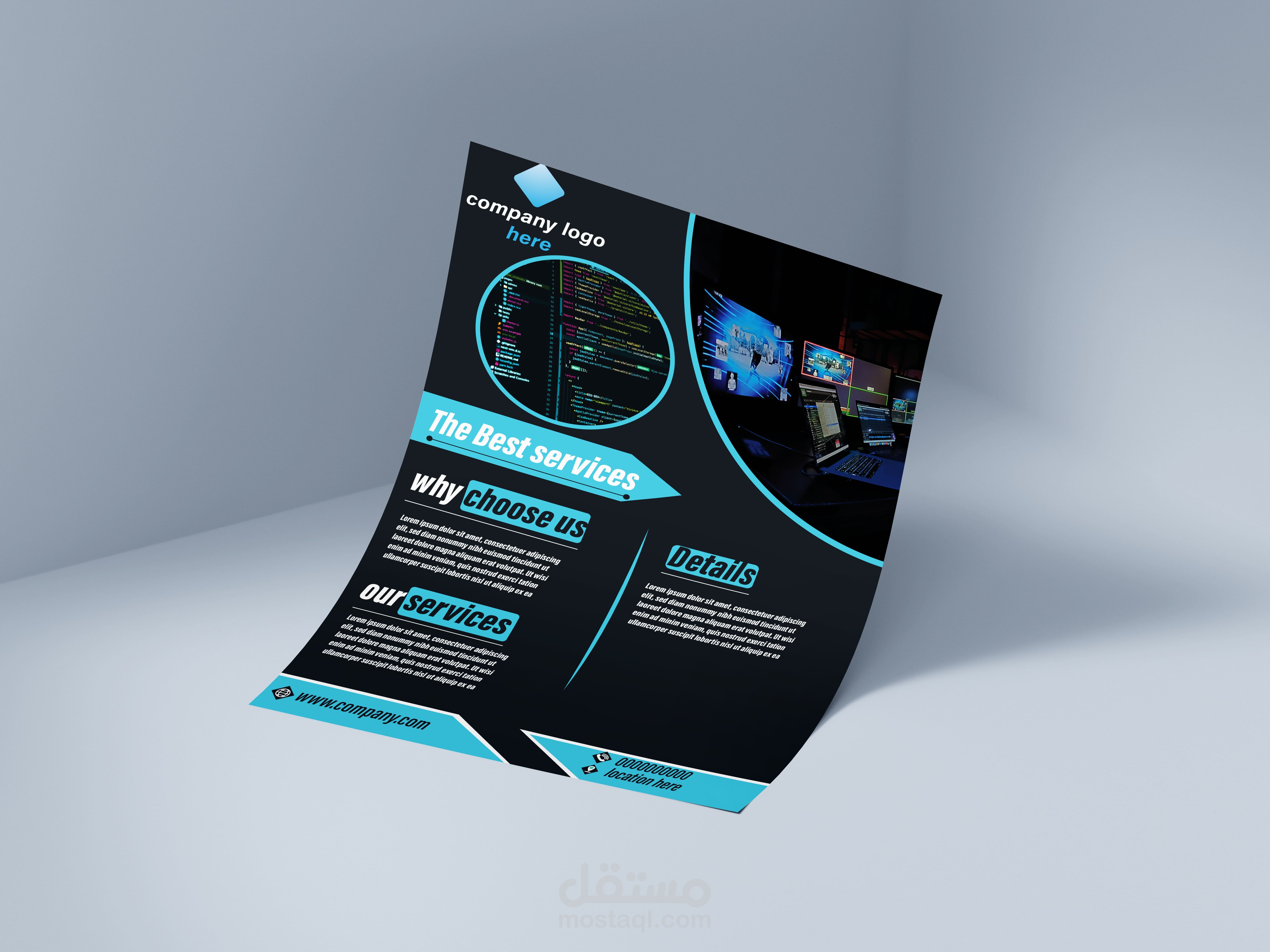 design flyer A4