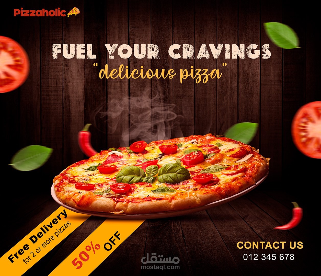 Pizzaholic Branding