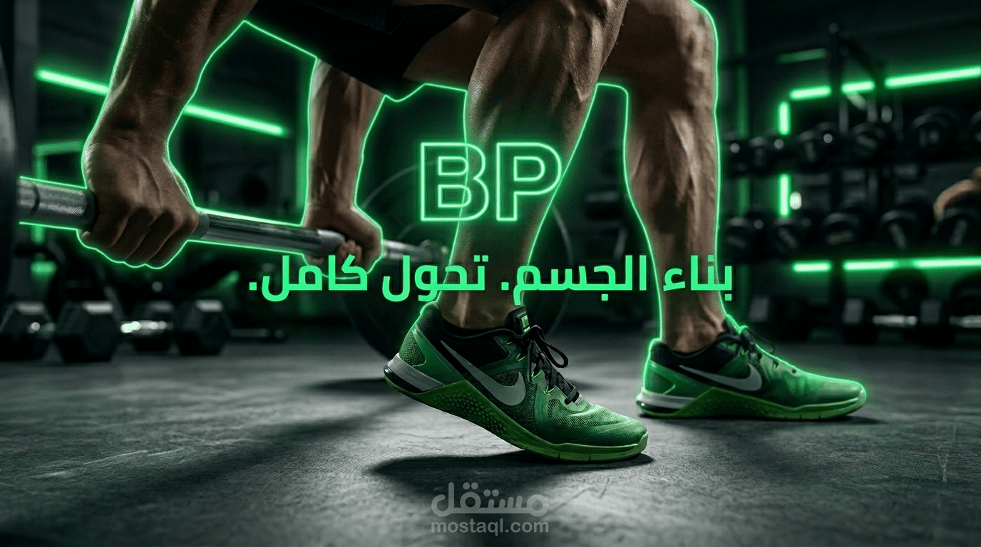 تصميم صفحة هبوط احترافية للياقة البدنية والصحة (BP Fitness)