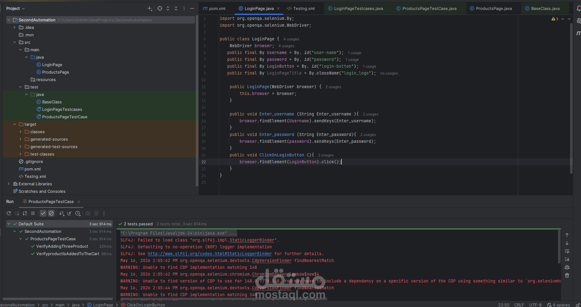 Automation Testing – Sauce Demo | Selenium Java & TestNG