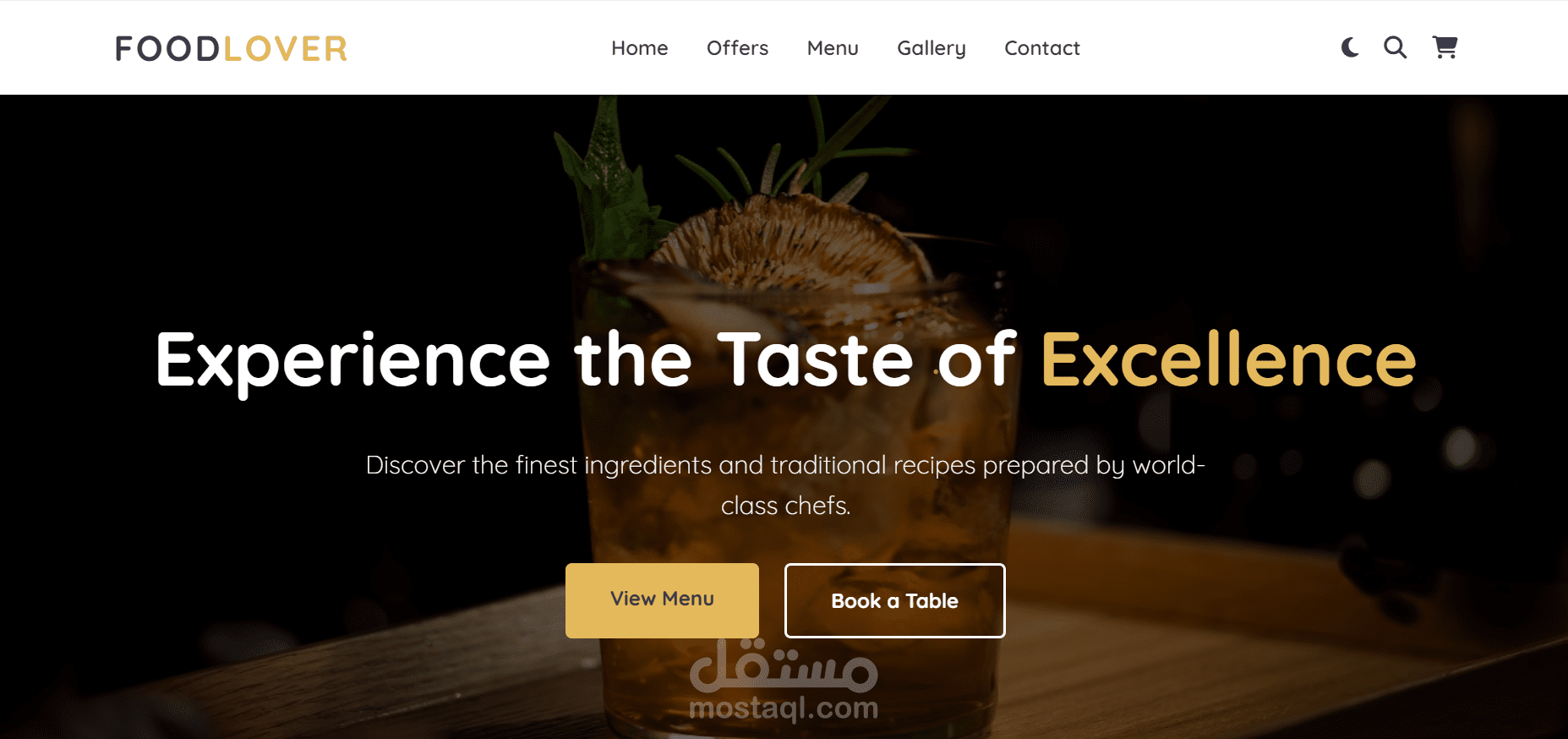 FOODLOVER | منصة إلكترونية تفاعلية للمطاعم الفاخرة