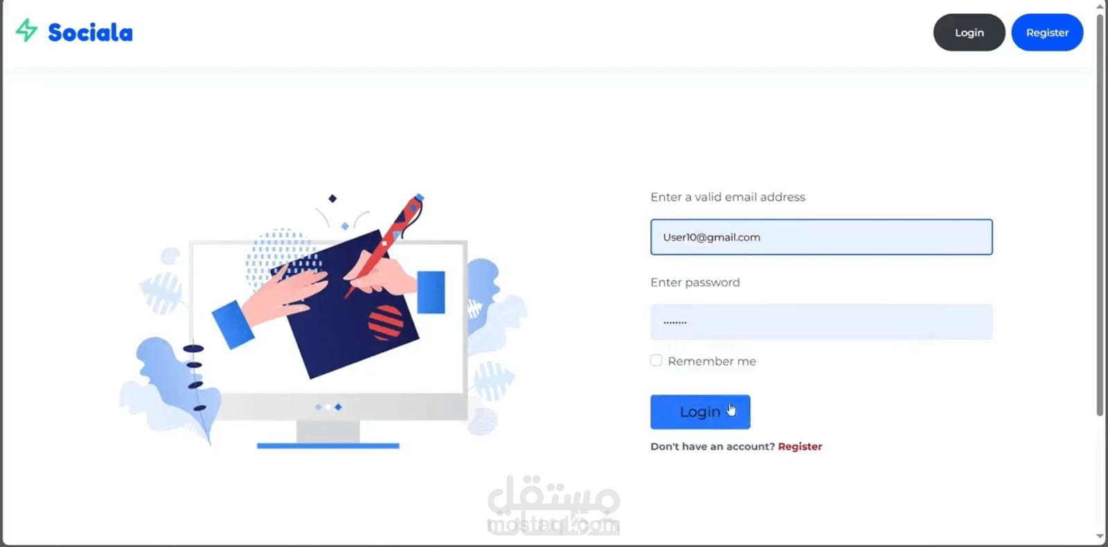 تصميم وتطوير Landing Page احترافية مع نظام تحقق من البيانات (Form Validation)
