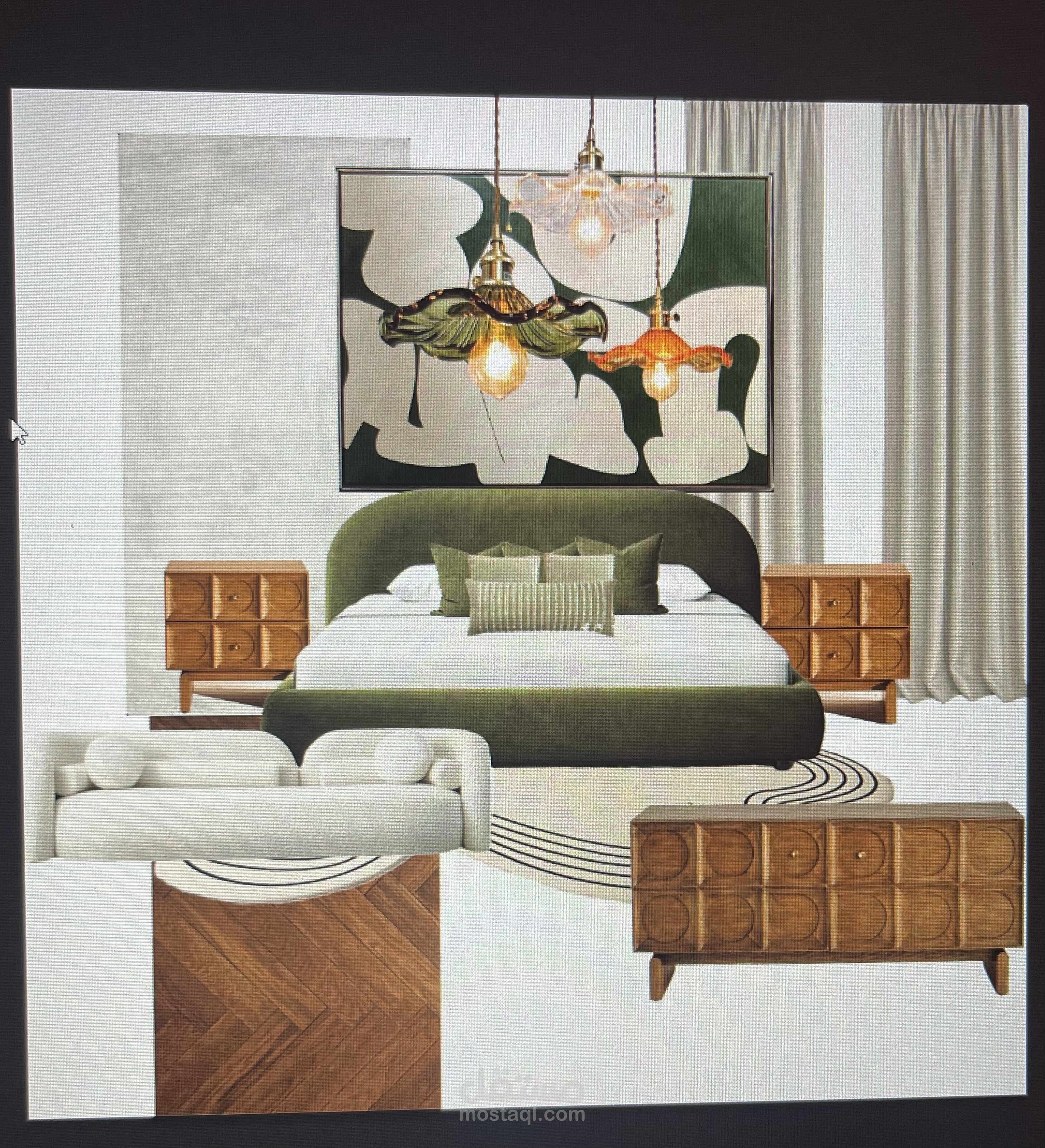 تصميم لوحة إلهامية (Moodboard) للتصميم الداخلي وتنسيق الأثاث"