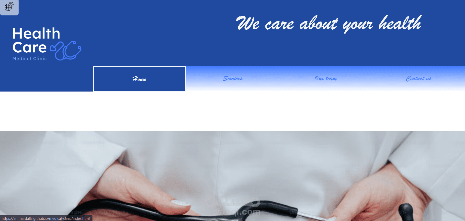 تصميم وتطوير موقع إلكتروني احترافي لمركز طبي (Medical Clinic Website)