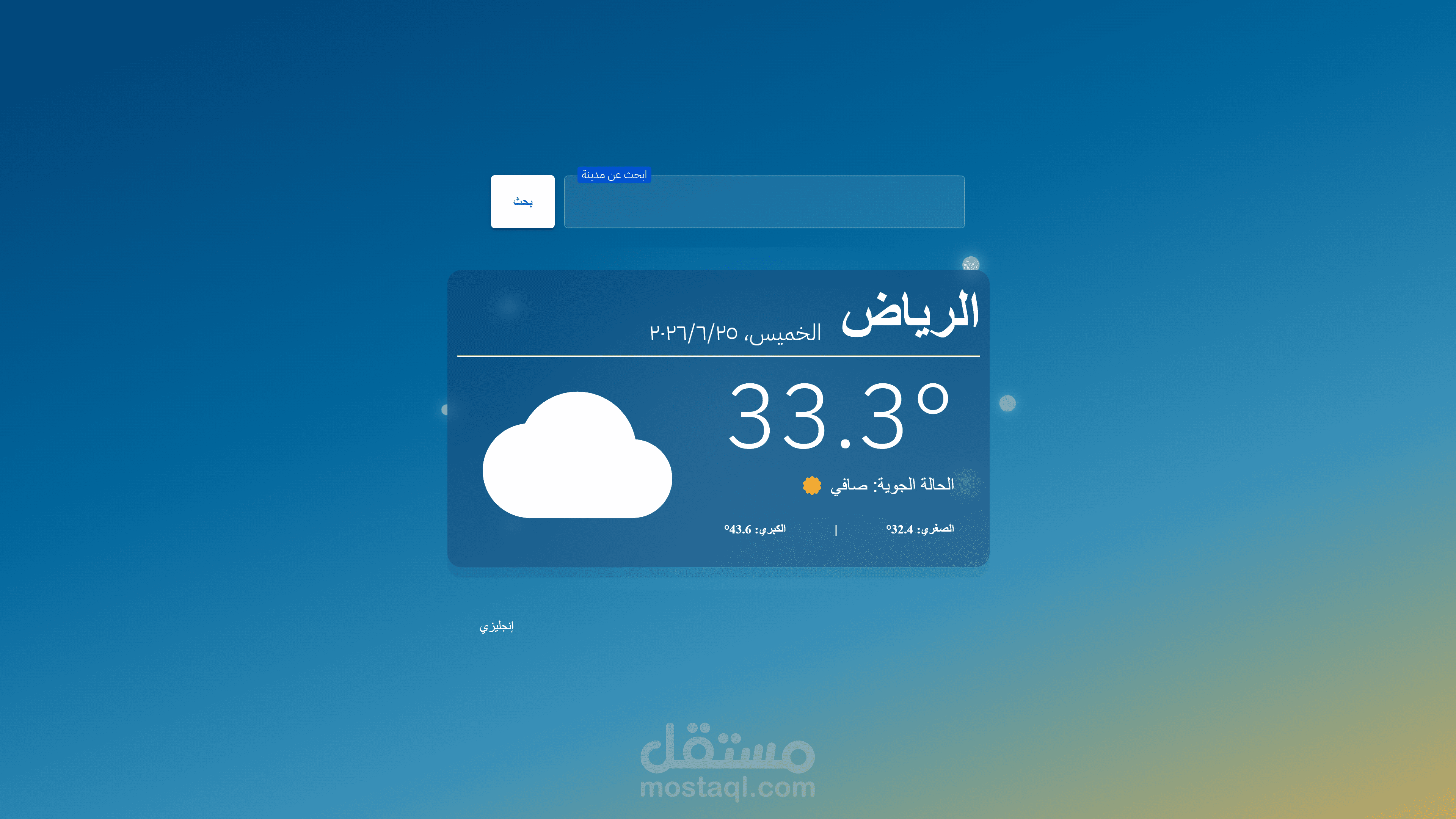 Weather Forecast Application