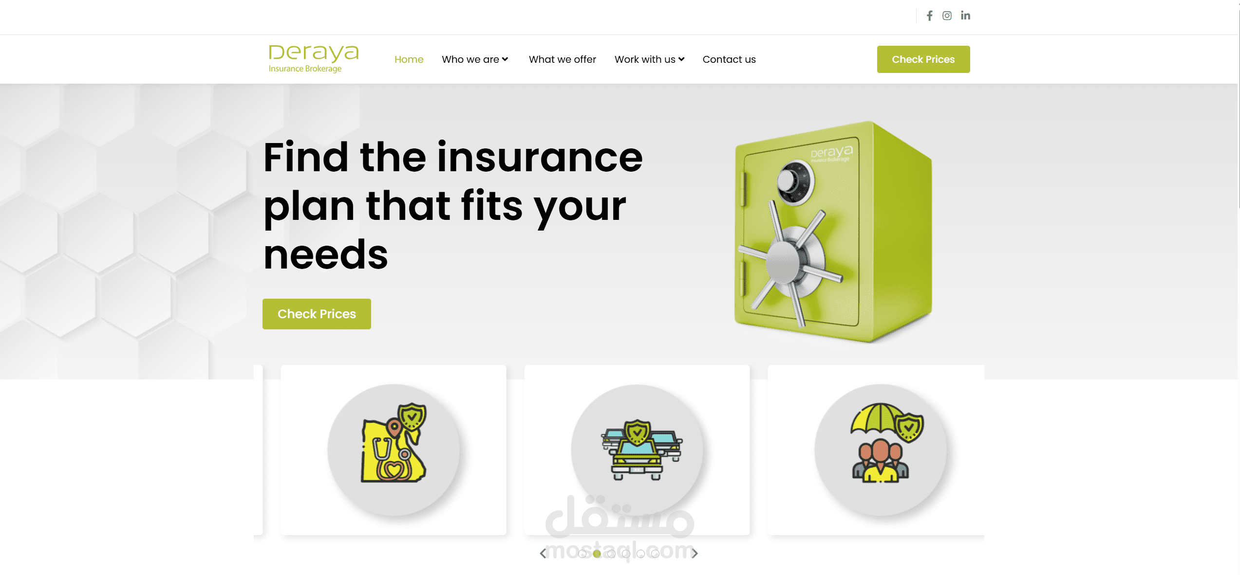 تطوير موقع تأمين احترافي (Full Stack Web Application)