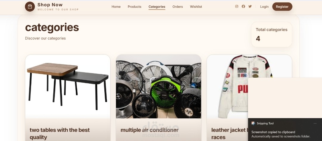E-Commerce Frontend Application with Next.js