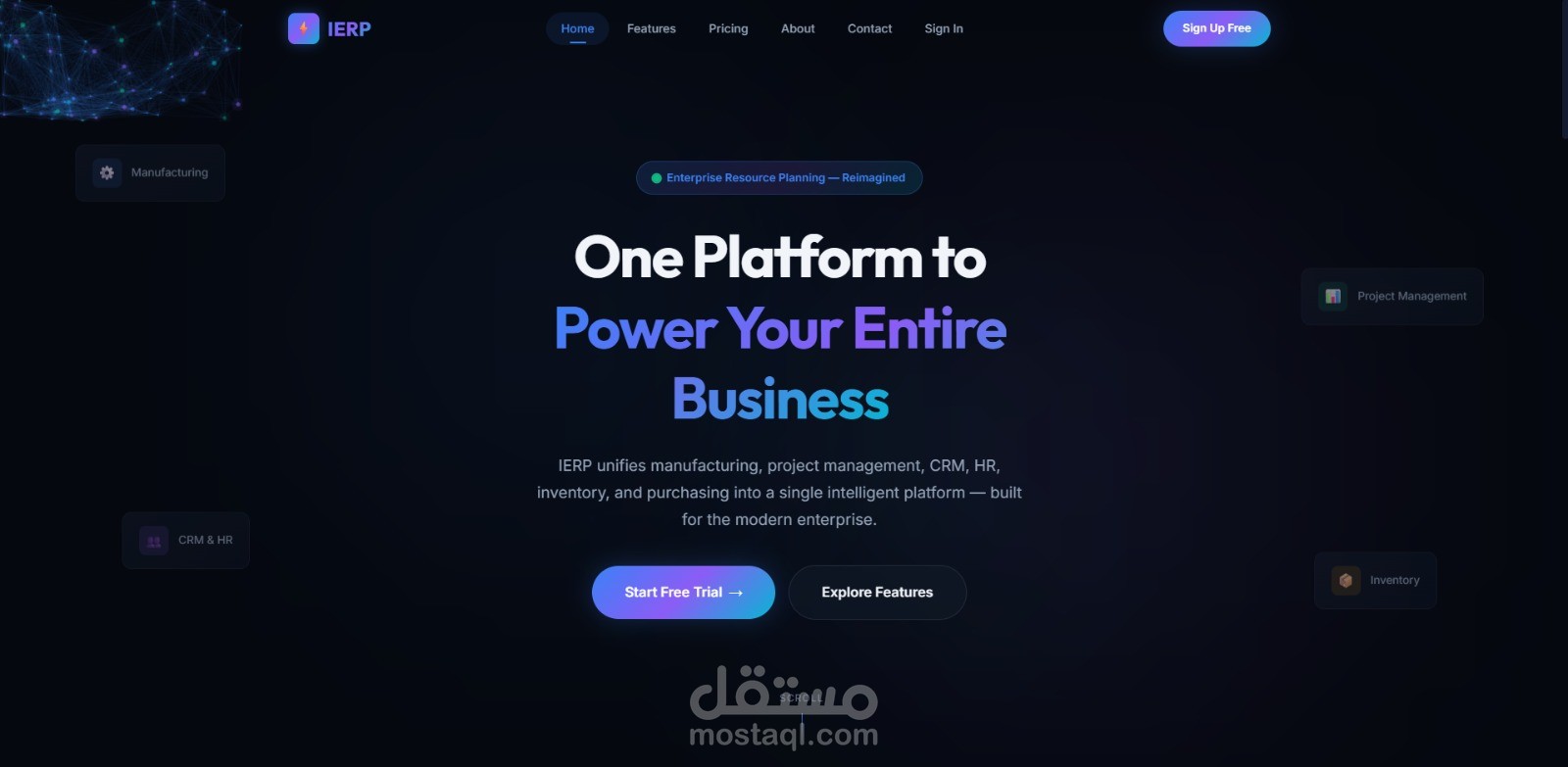 IERP - helping companies to mange their work with a full ERP sevices