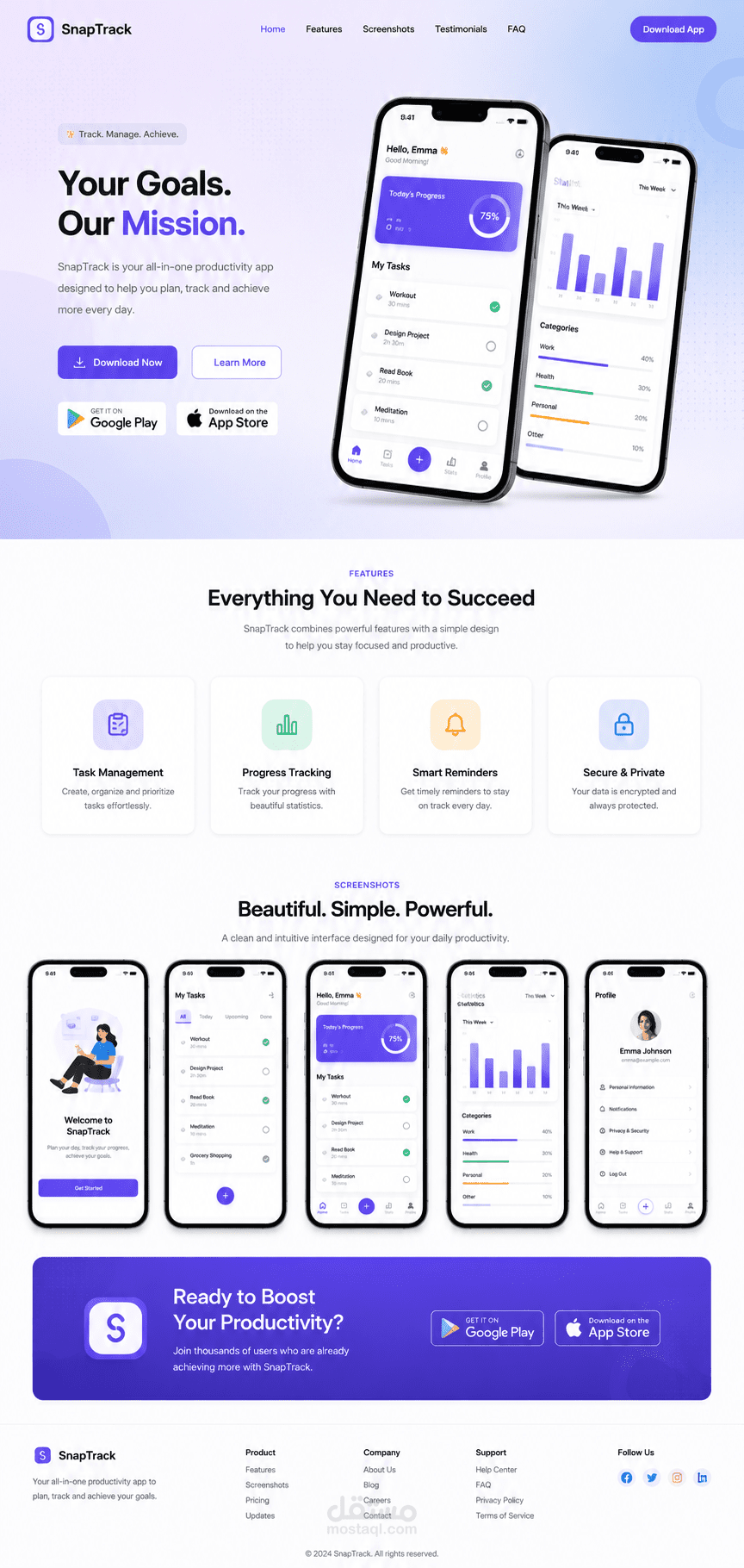 Mobile Landing Page
