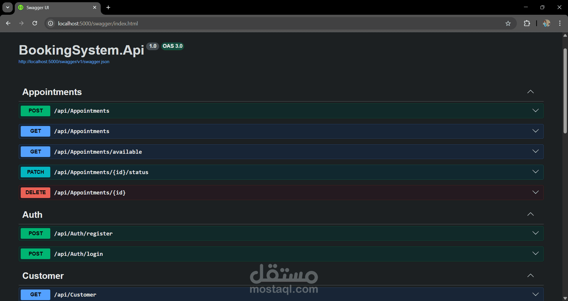 تطوير Web API احترافي لنظام حجز وإدارة حجوزات باستخدام .NET