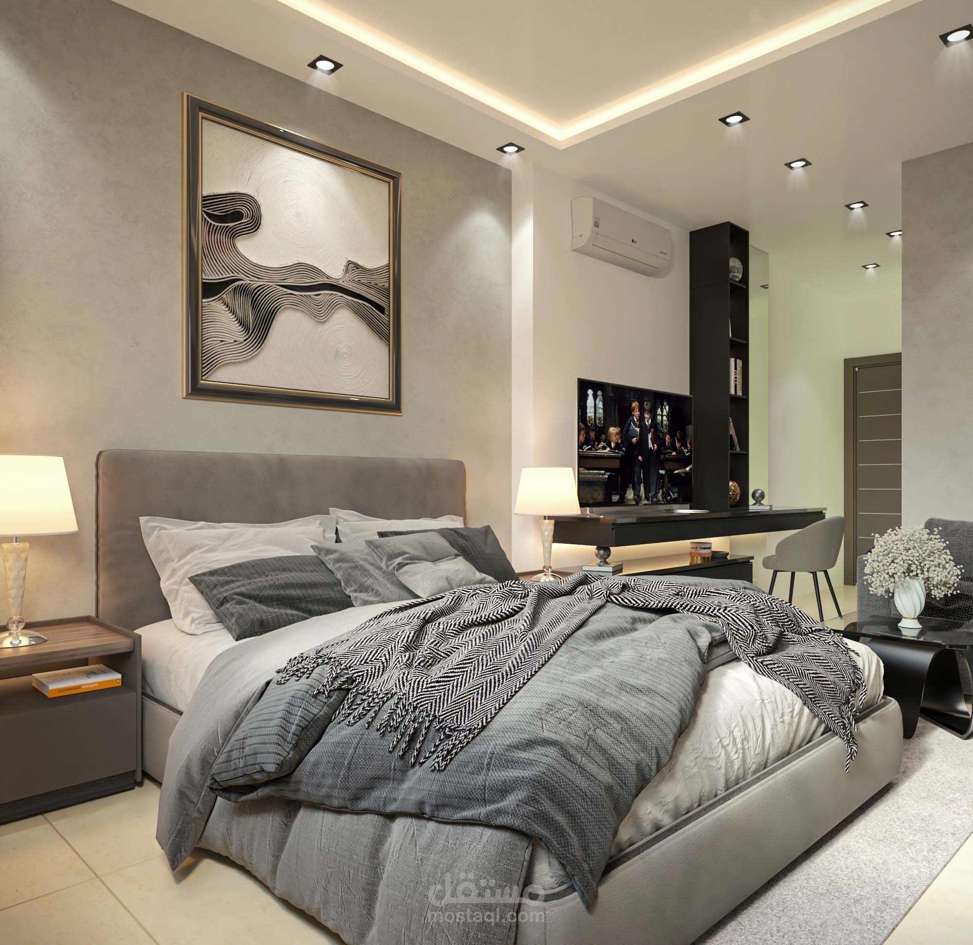 سويت نوم مع جلسة ومطبخ وحمام